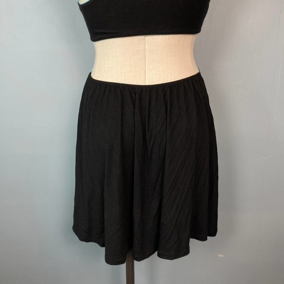 VICTORIA'S Secret Cutout Racerback Mini Skater Dress Black Turquoise Trim Size M - Picture 8 of 14